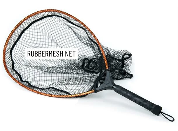 Guideline Multi Grip Landing Net – L, Rubber Net