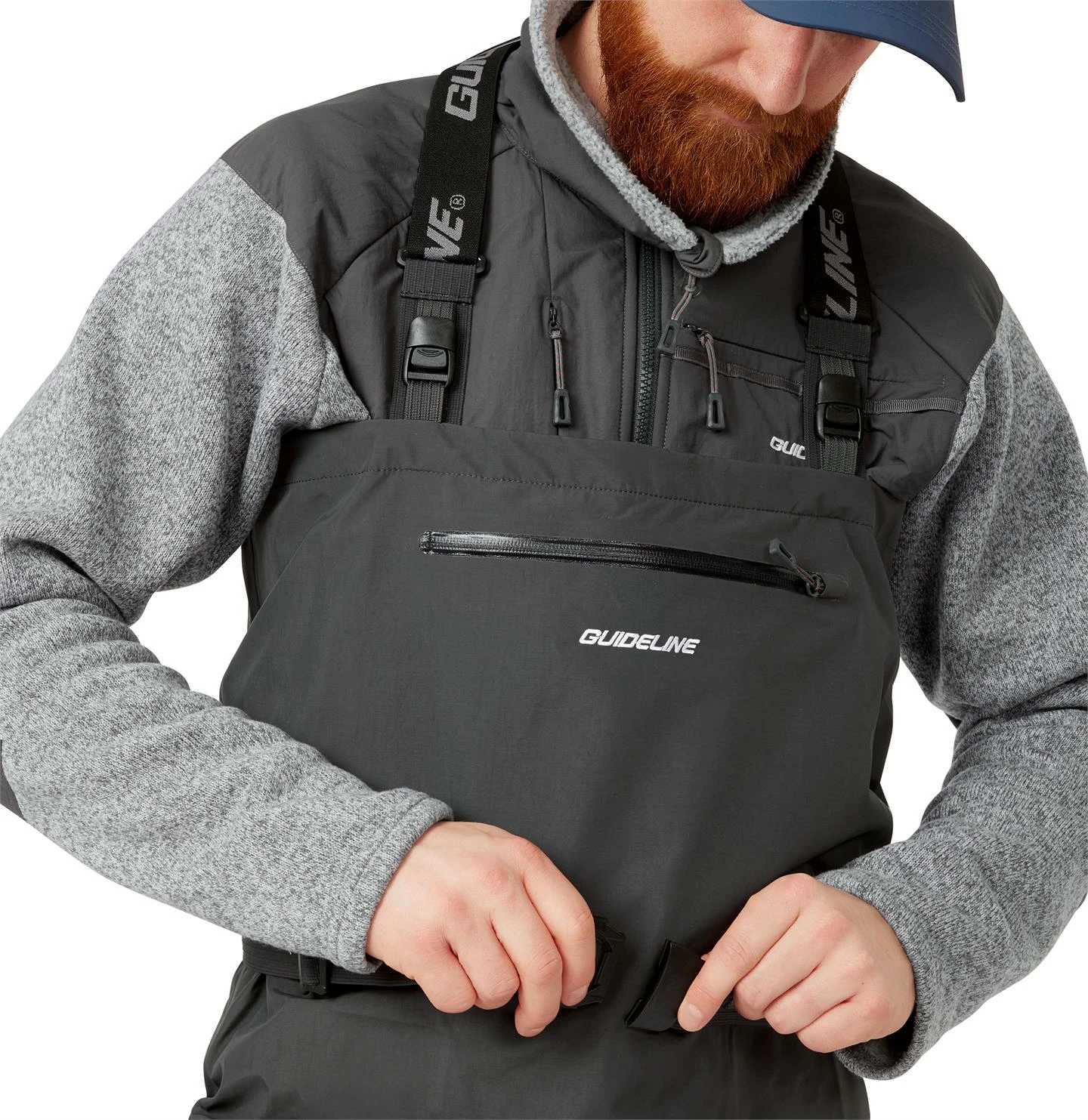 Guideline HD Sonic Wader -kahluuhousut, Graphite/Charcoal - Image 4