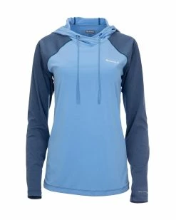 Simms Wms Bugstopper Sflex Hoody, Cornflower Heather