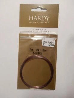 Hardy Copolymer Tapered Leader 12′ -perhoperuke, Vahvuus:6X