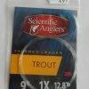 Scientific Anglers Trout 1X 9′ -valmis Perhoperuke