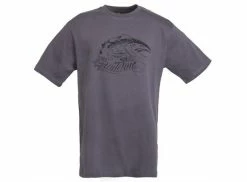 Guideline Angry Salmon ECO T-paita, Charcoal